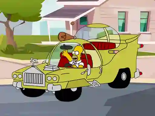 The Simpsons Car Jigsaw — free online game