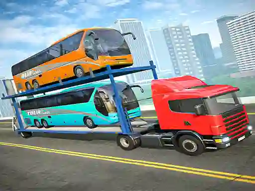 City Bus Transport Truck — free online game