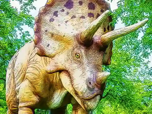 Giant Triceratops Puzzle — free online game