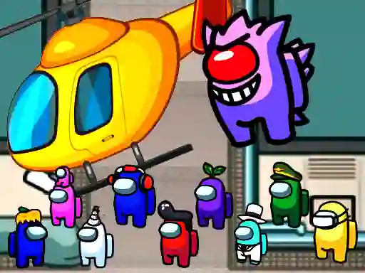Among us airship slings — free online game