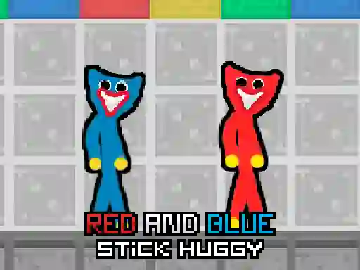 Red and Blue Stick Huggy — free online game