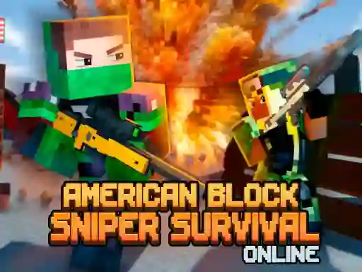 American Block Sniper Survival Online — free online game