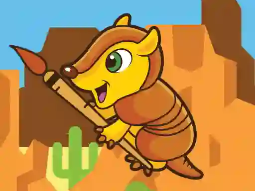 Happy Armadillo Coloring — free online game
