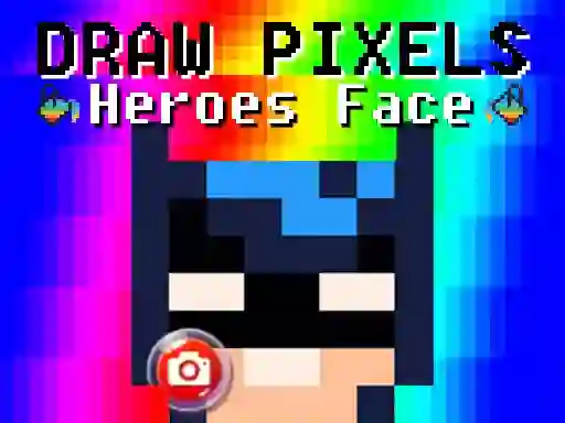 Draw Pixels Heroes Face — free online game