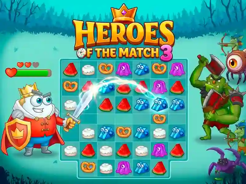 Heroes of the match 3 — free online game