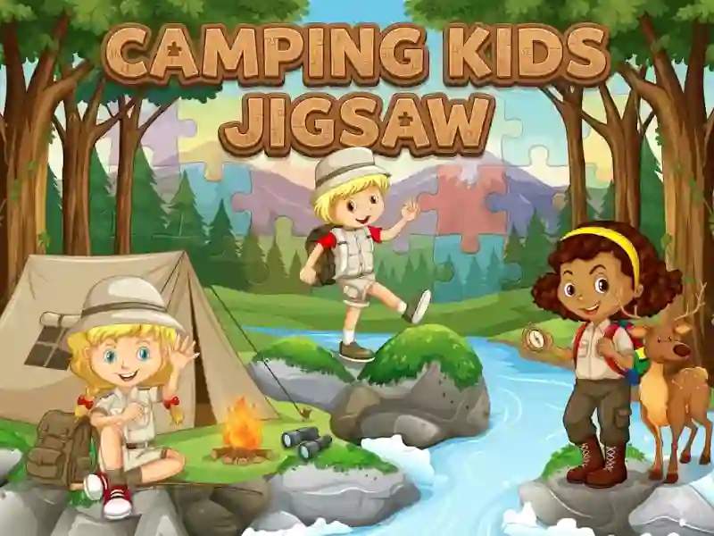 Camping kids jigsaw