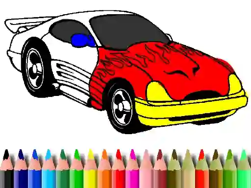 Back To School: Muscle Car Coloring — free online game