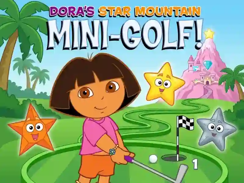 Logħba Dora The explorer Dora's Star Mountain Mini-Golf onlajn