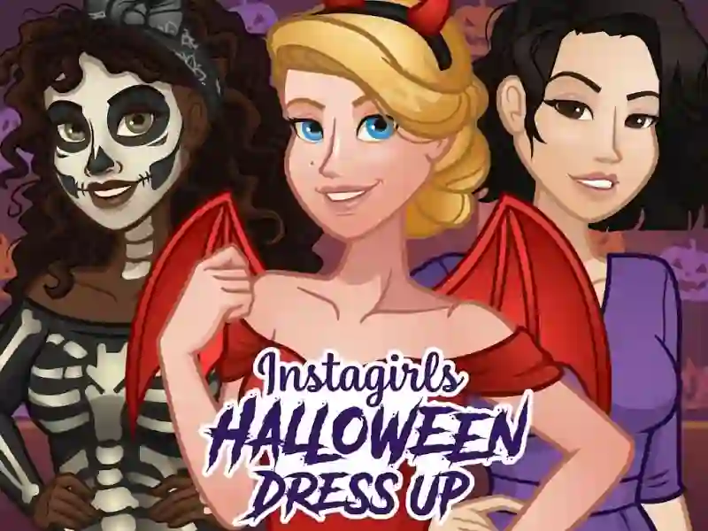 Joc Instagirls Halloween Dress Up en línia