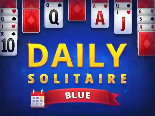 Cluiche Daily Solitaire Blue ar líne
