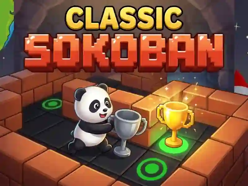 Spel Classic Sokoban aanlyn
