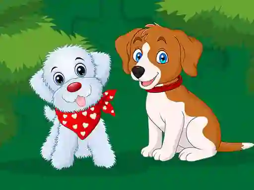 Cute Puppies Jigsaw — free online game