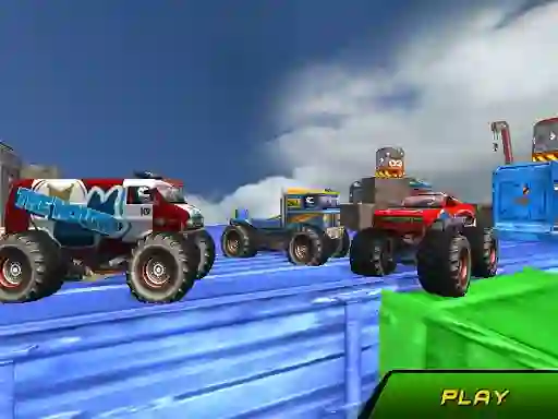 Monster Truck Stunts Sky Driving — free online game