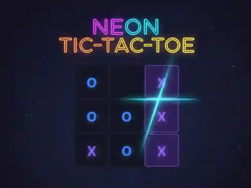 Neon Tic-Tac-Toe — gioco online gratis