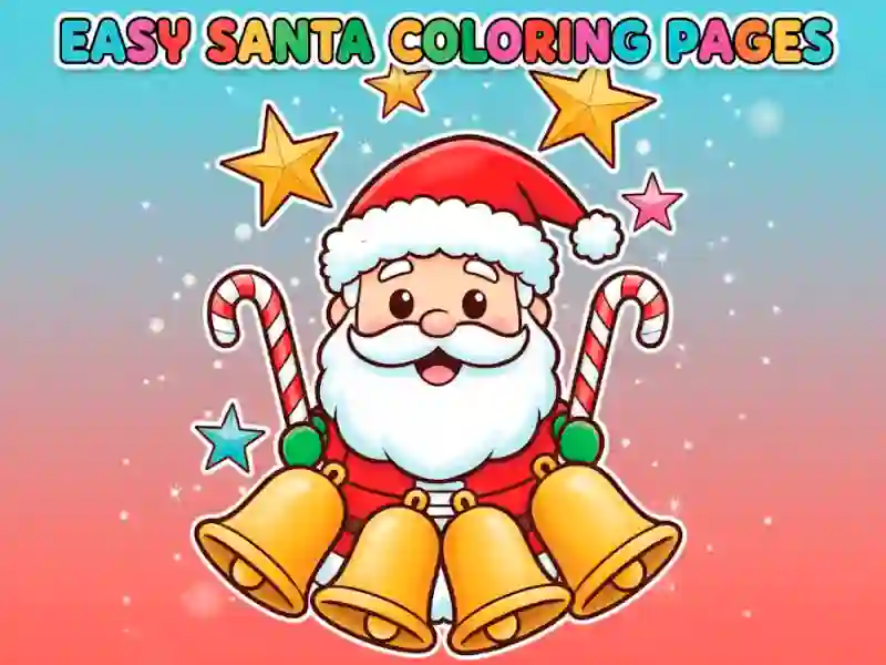 Easy Santa Coloring Pages — free online game