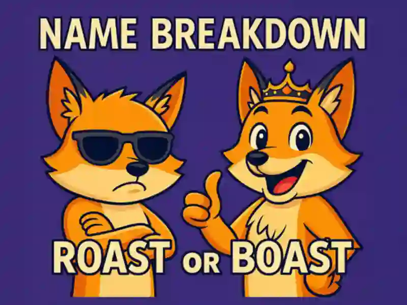 Name Breakdown Roast Or Boast — jogo online grátis