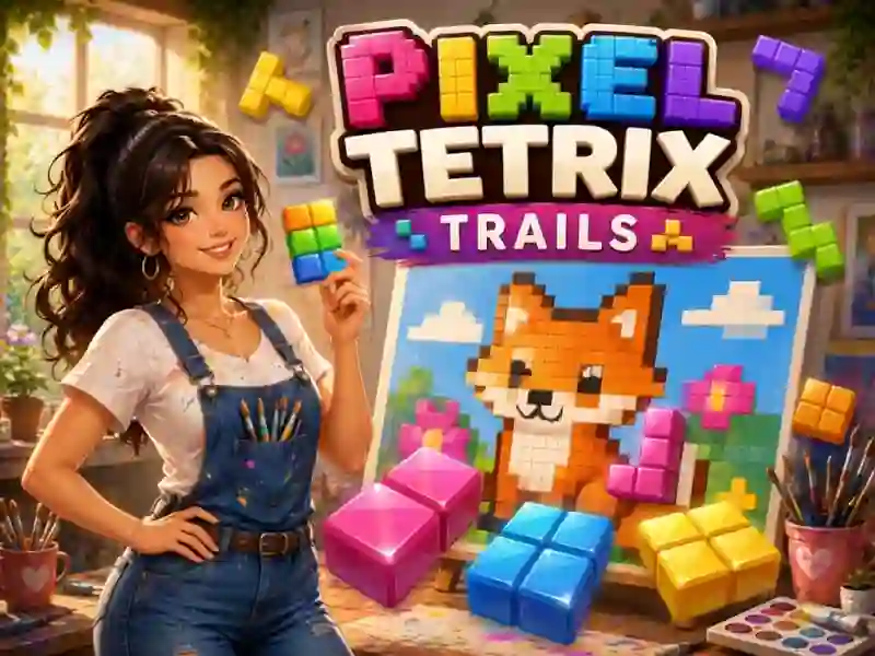 Pixel Tetrix Trails — मुफ्त ऑनलाइन गेम