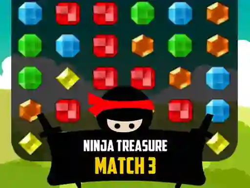 Ninja Treasure Match 3 — free online game