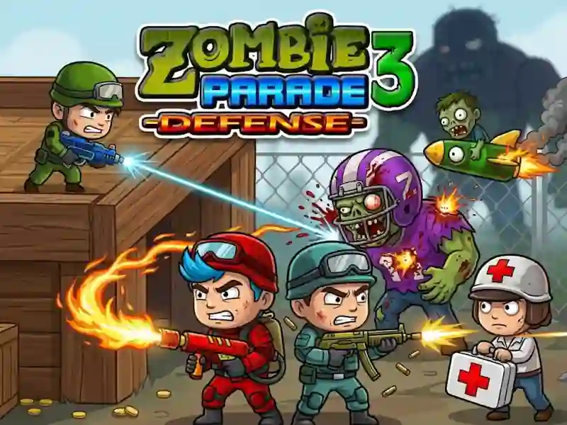 Zombie Parade Defense 3 — 무료 온라인 게임
