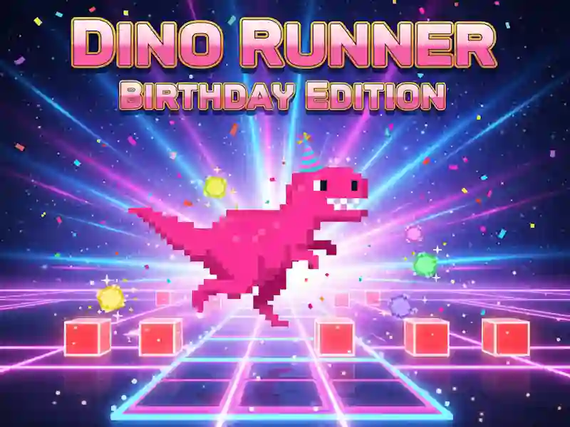Dino Runner Birthday Edition – tasuta veebimäng