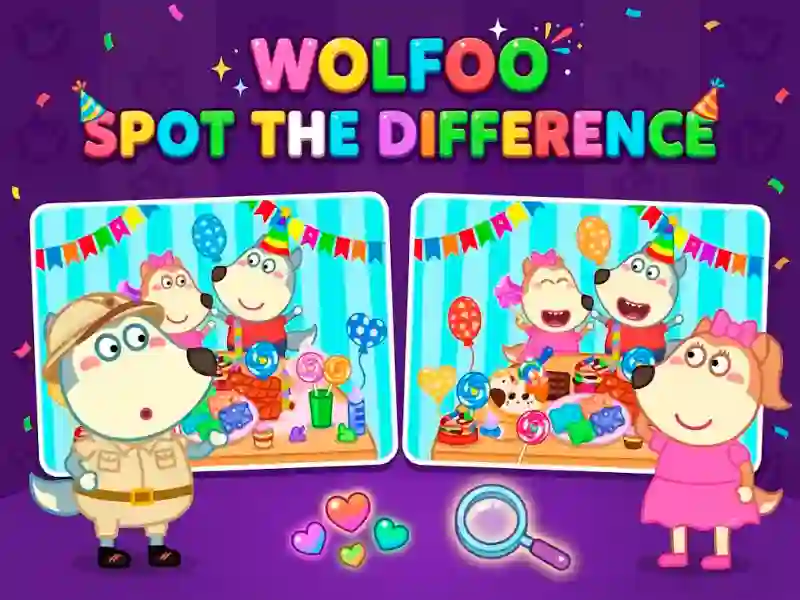 Wolfoo Spot the Difference — joc online gratuit