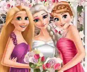 Eliza and princesses wedding — free online game