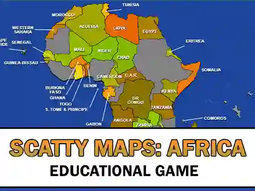 Scatty Maps Africa — free online game