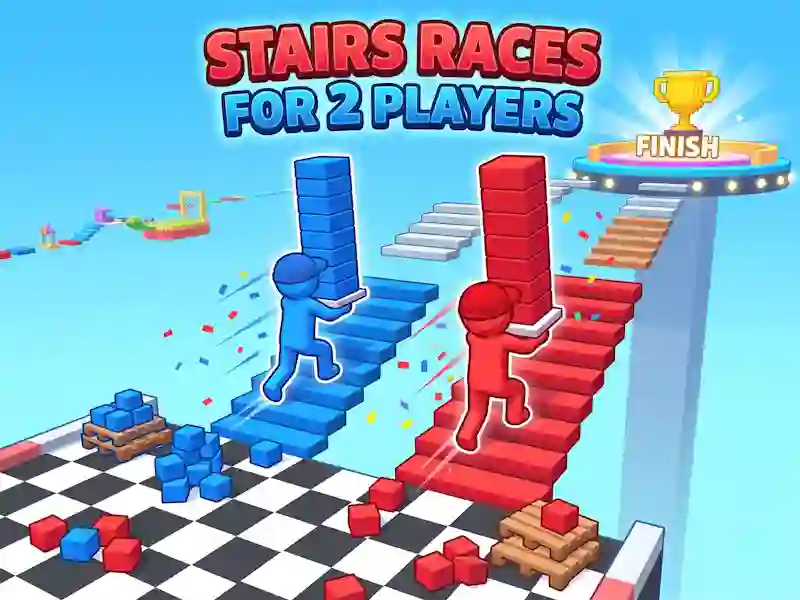 Stairs Races For 2 Players — free online game