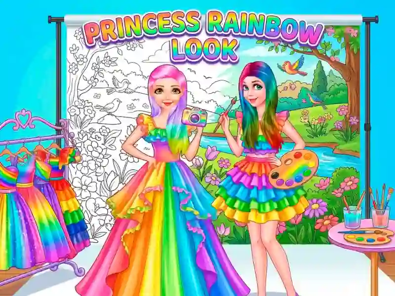 Hra Princess Rainbow Look
