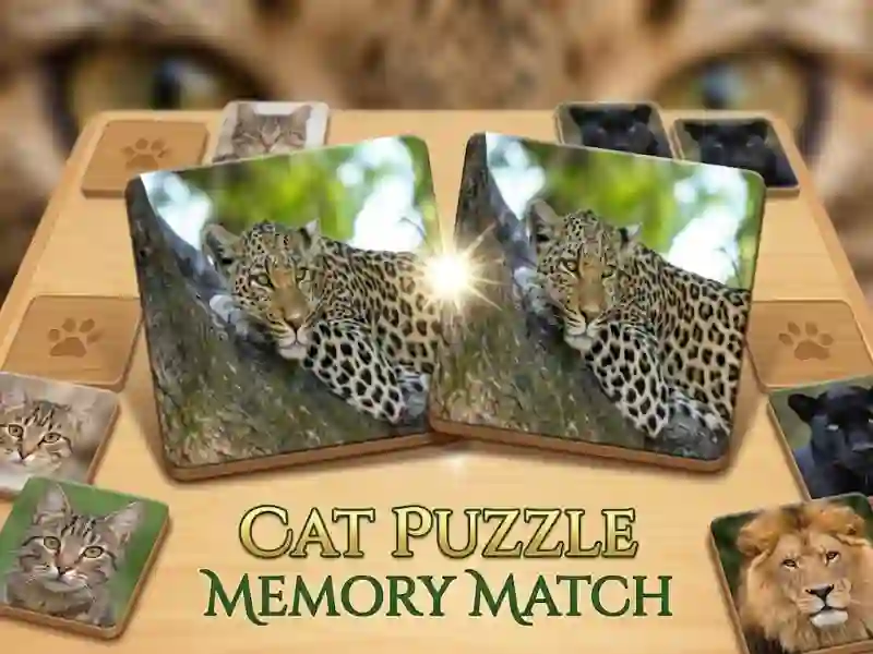 Cat Puzzle Memory Match — 免費線上遊戲