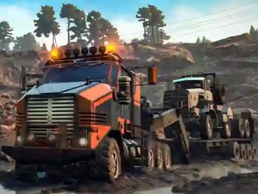 Trucks in Mud Jigsaw — free online game