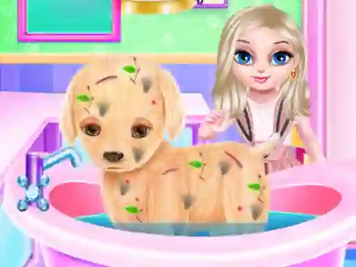 Jeu Baby Elsa Puppy Surgery en ligne