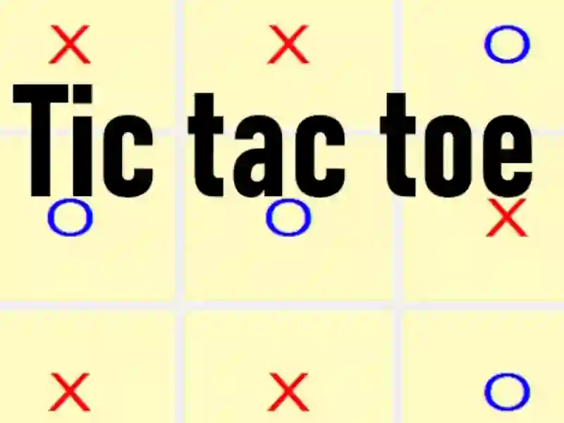 Lojë Tic tac toe në internet