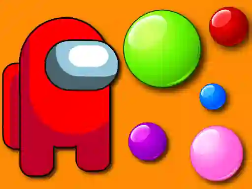 Permainan Among Them Bubble Shooter talian