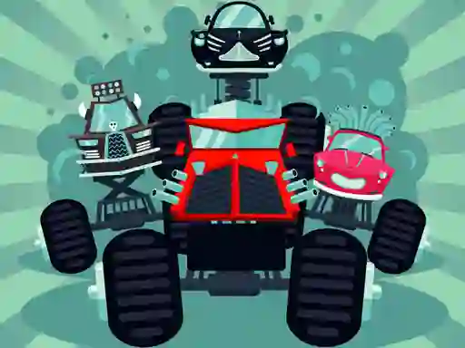 Cluiche Crazy Monster Trucks Memory ar líne