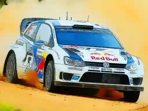 Rally Car Driving Jigsaw — free online game