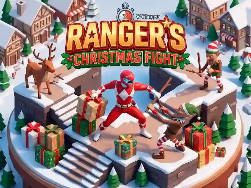 Power Rangers Christmas run — free online game