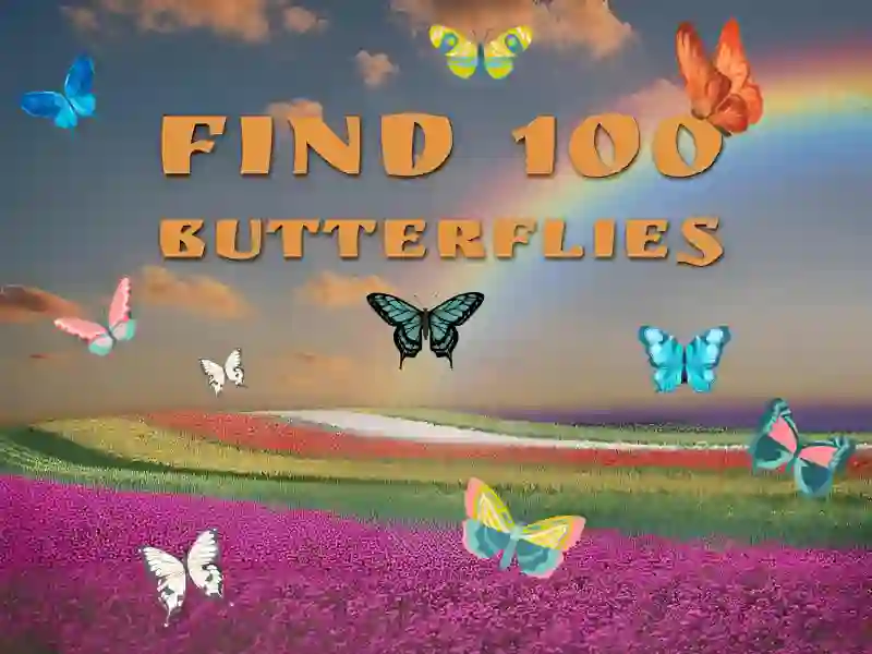 Гульня Find 100 butterflies онлайн