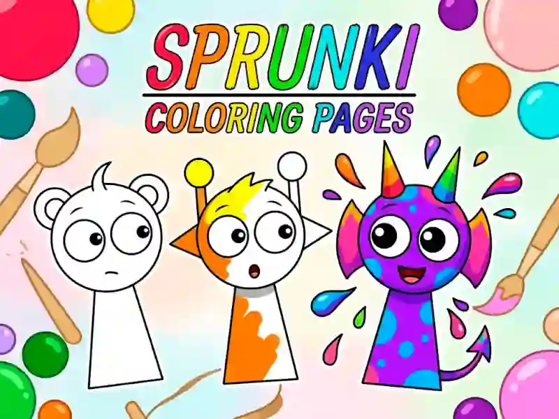 Logħba Sprunki Coloring Pages onlajn