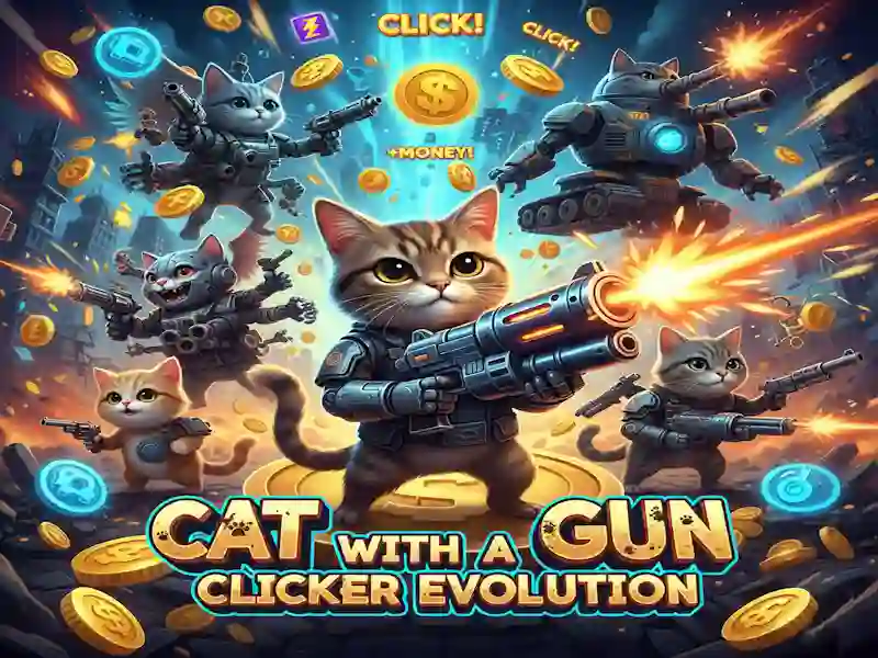 Cat with a Gun Clicker Evolution — gioco online gratis