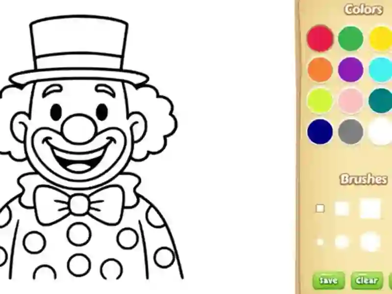 Clown Coloring Book — jogo online grátis