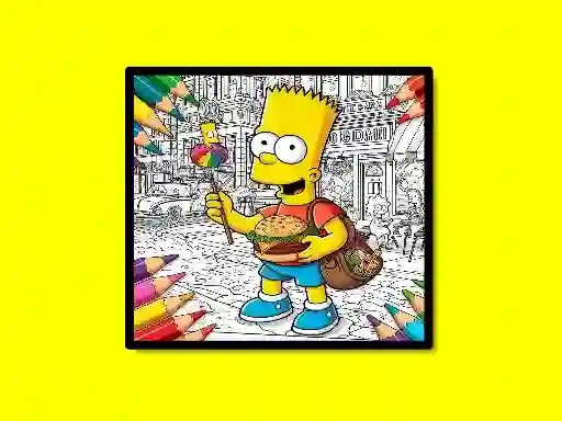 Back To School Simpsons Coloring Book — free online game