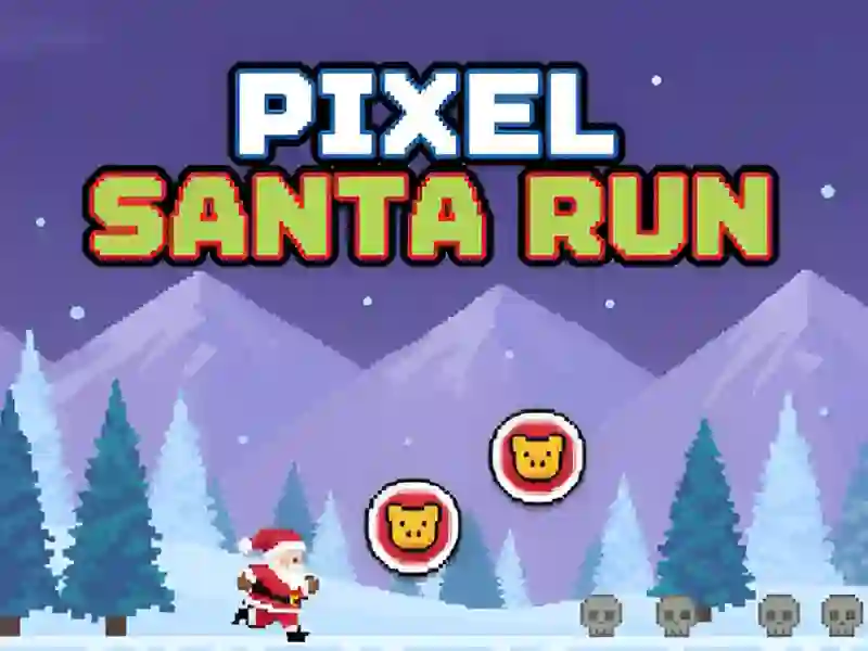 Pixel Santa Run — free online game