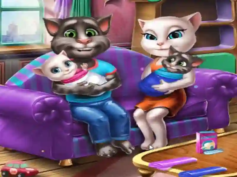 खेल Angela Twins Family Day ऑनलाइन