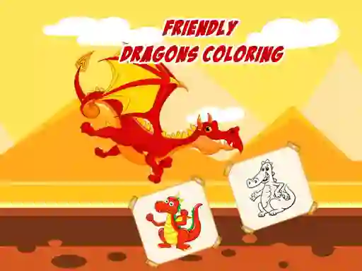 Friendly Dragons Coloring — free online game