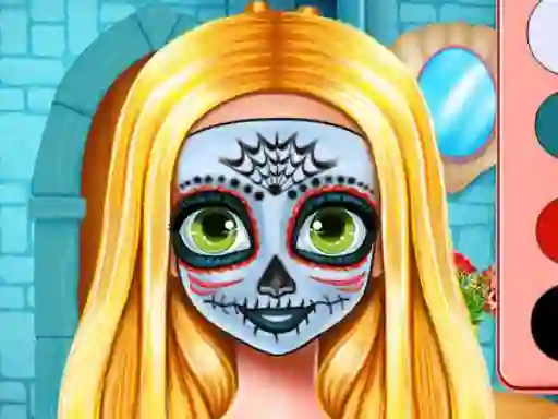 Sister's Halloween Face Paint — free online game