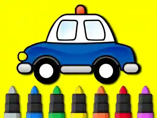 Easy to Paint Police Car — free online game