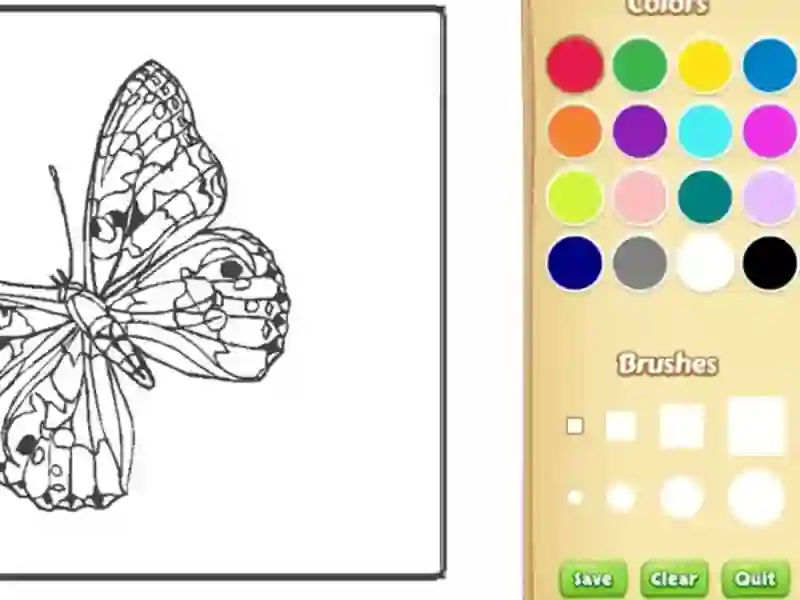 Butterflies Coloring Book for Kids – tasuta veebimäng