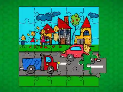 Játék Stick Family Fun Time Jigsaw online