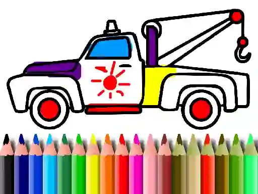 Back To School: Trucks Coloring — free online game
